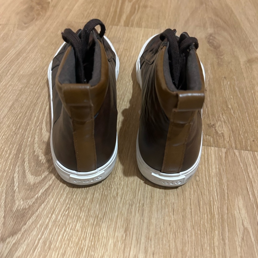 Polo by Ralph Lauren Brown Leather Kids Dress Shoes - Picture 3 of 4